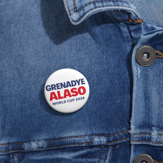 World Cup 2026 Grenadye Alaso Pin Button — Soccer Fan Badge