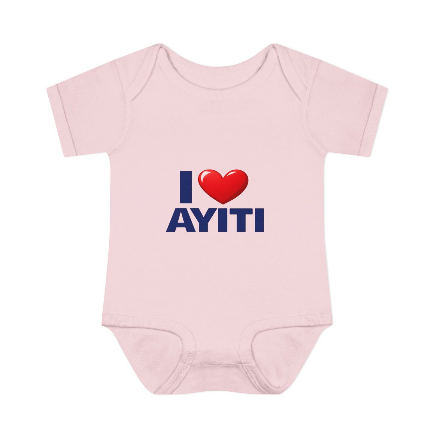 I Love Ayiti Baby Bodysuit — Cute Haitian Pride Infant Onesie