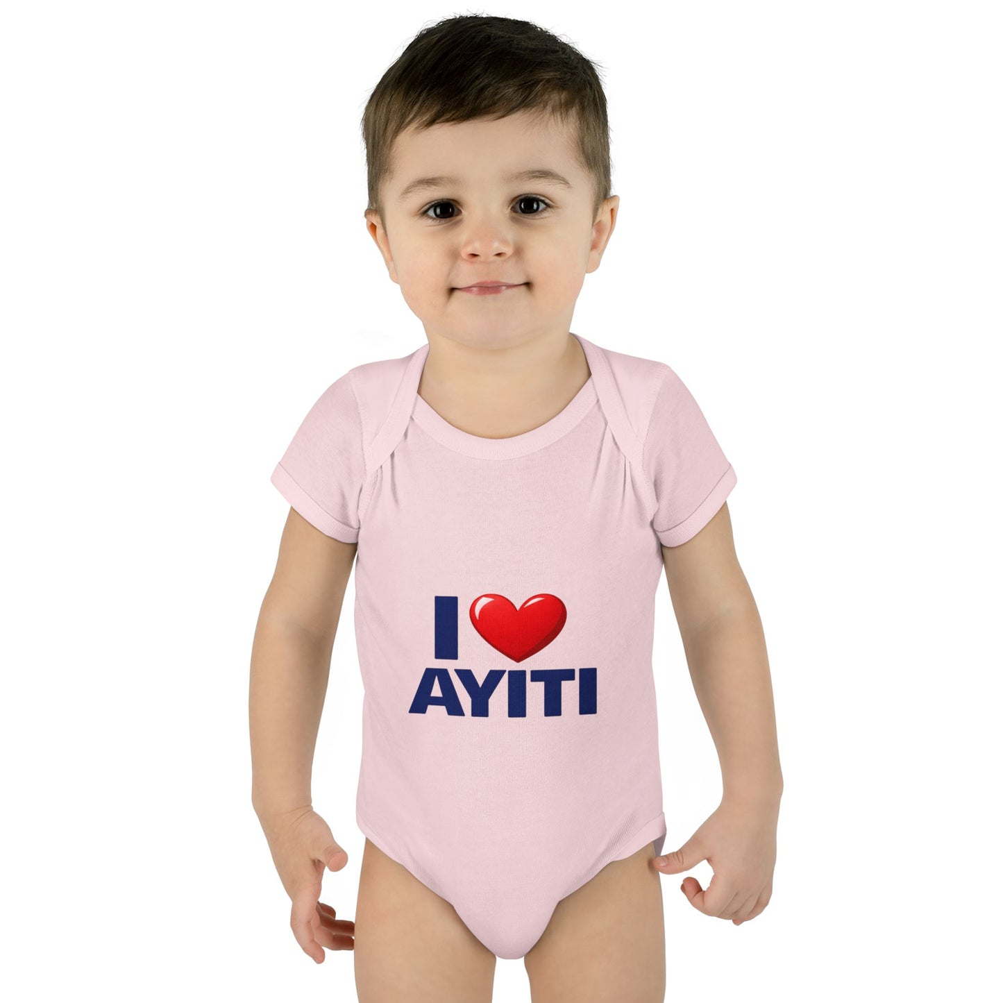I Love Ayiti Baby Bodysuit — Cute Haitian Pride Infant Onesie