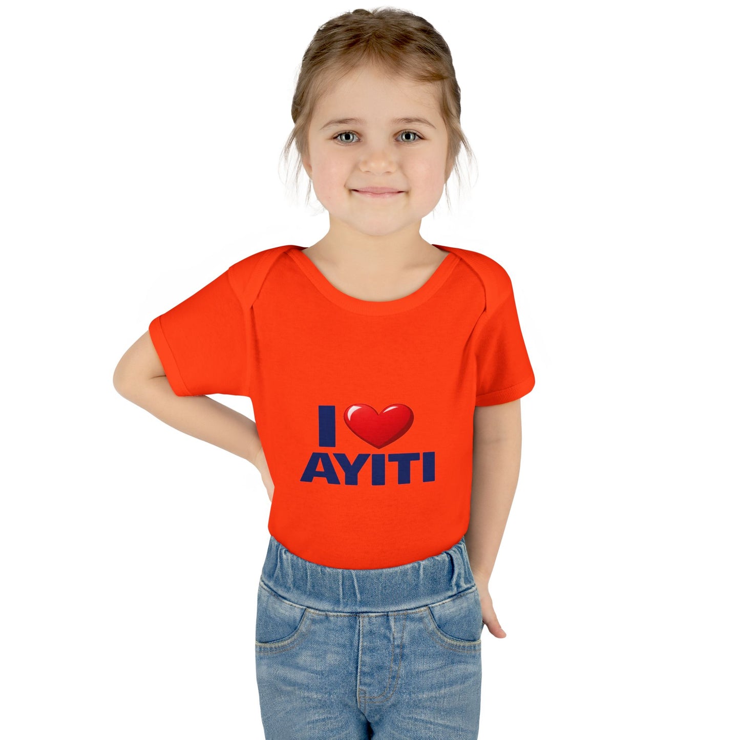 I Love Ayiti Baby Bodysuit — Cute Haitian Pride Infant Onesie