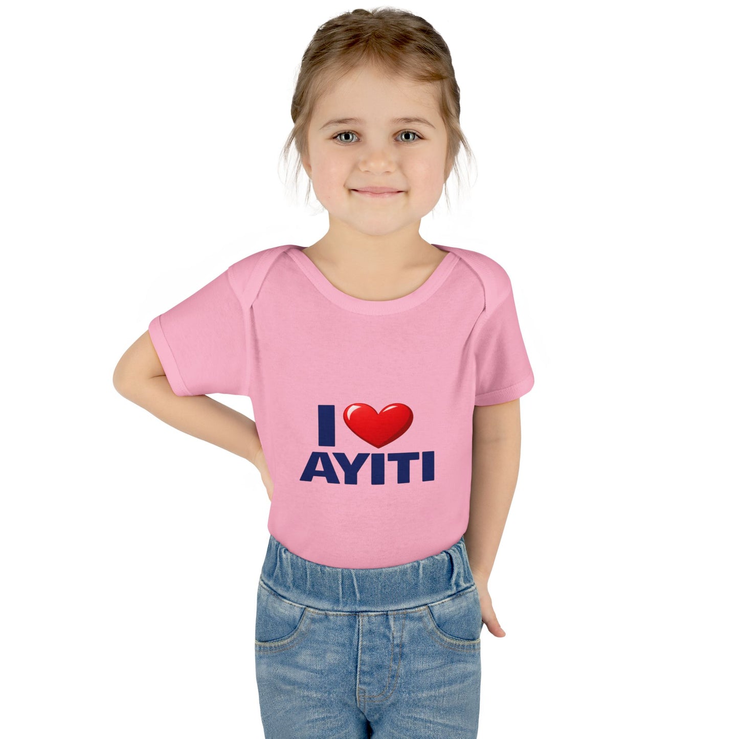 I Love Ayiti Baby Bodysuit — Cute Haitian Pride Infant Onesie