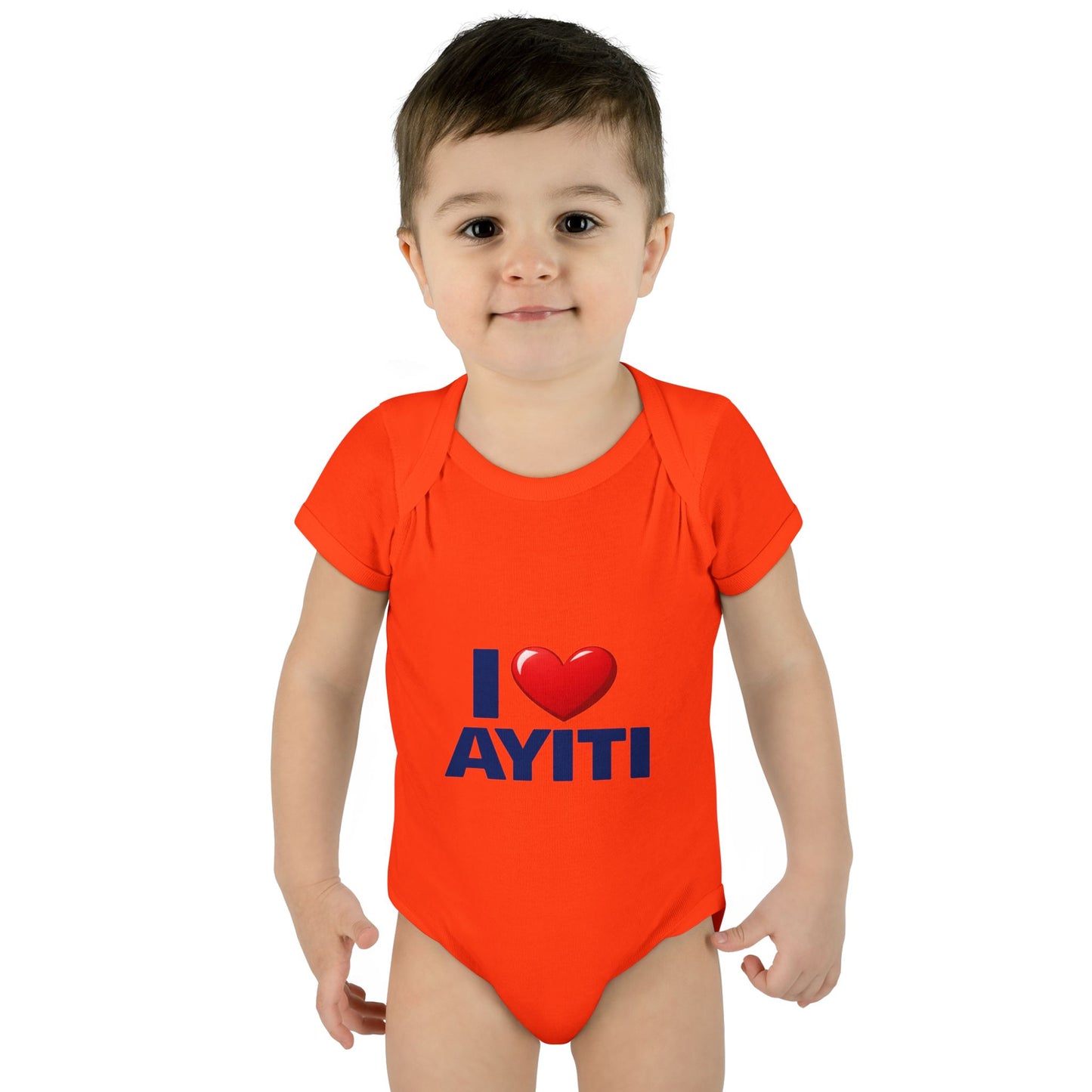 I Love Ayiti Baby Bodysuit — Cute Haitian Pride Infant Onesie