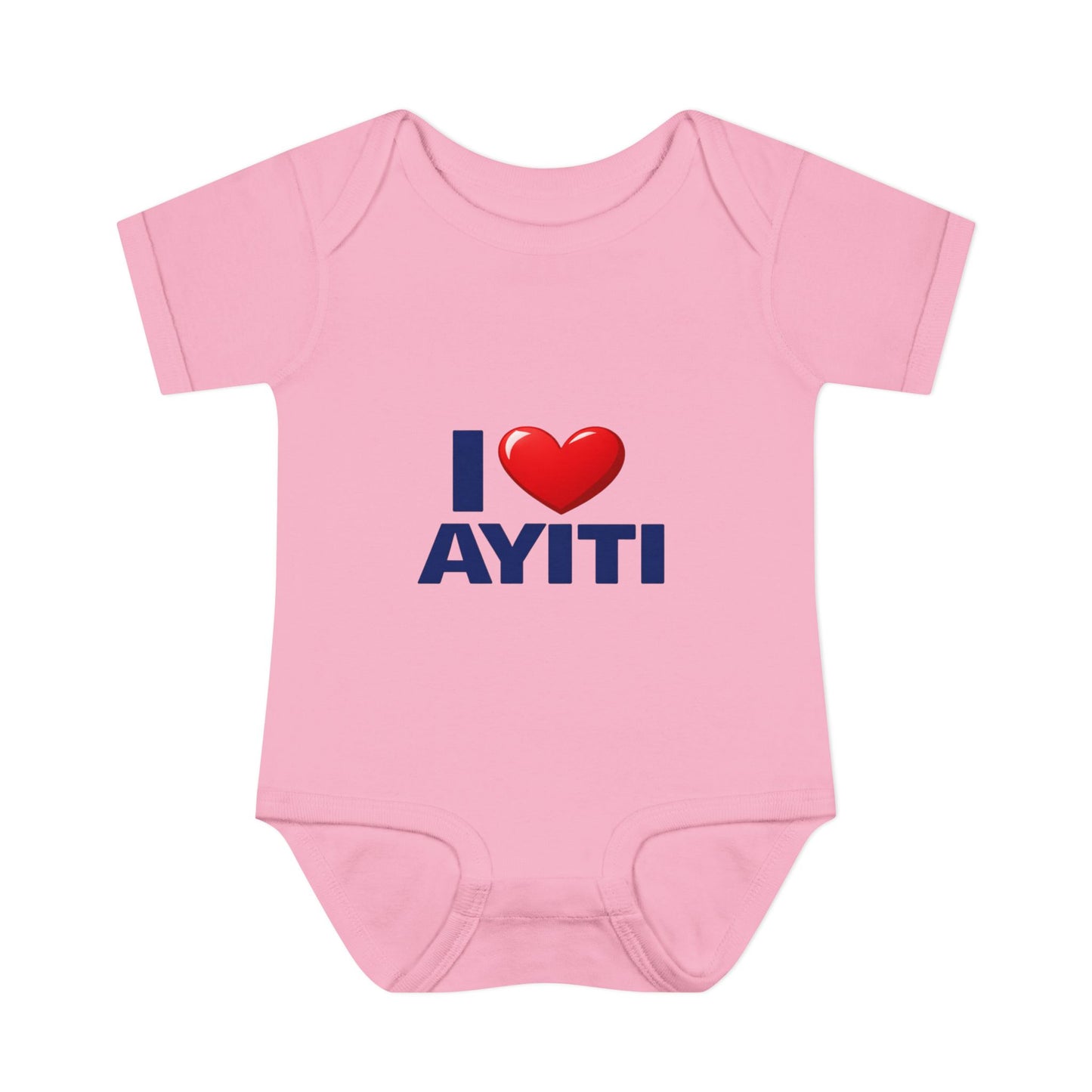 I Love Ayiti Baby Bodysuit — Cute Haitian Pride Infant Onesie