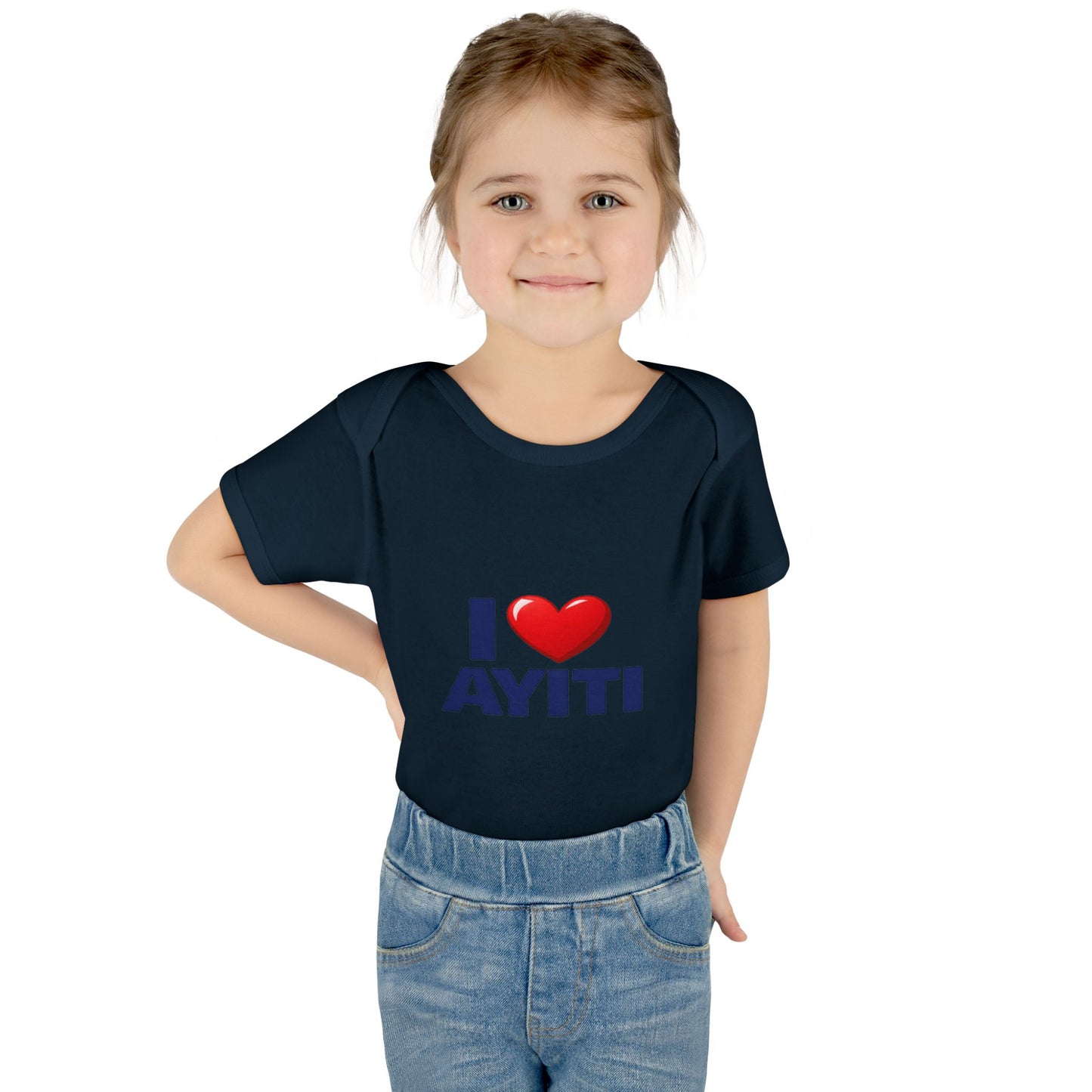 I Love Ayiti Baby Bodysuit — Cute Haitian Pride Infant Onesie