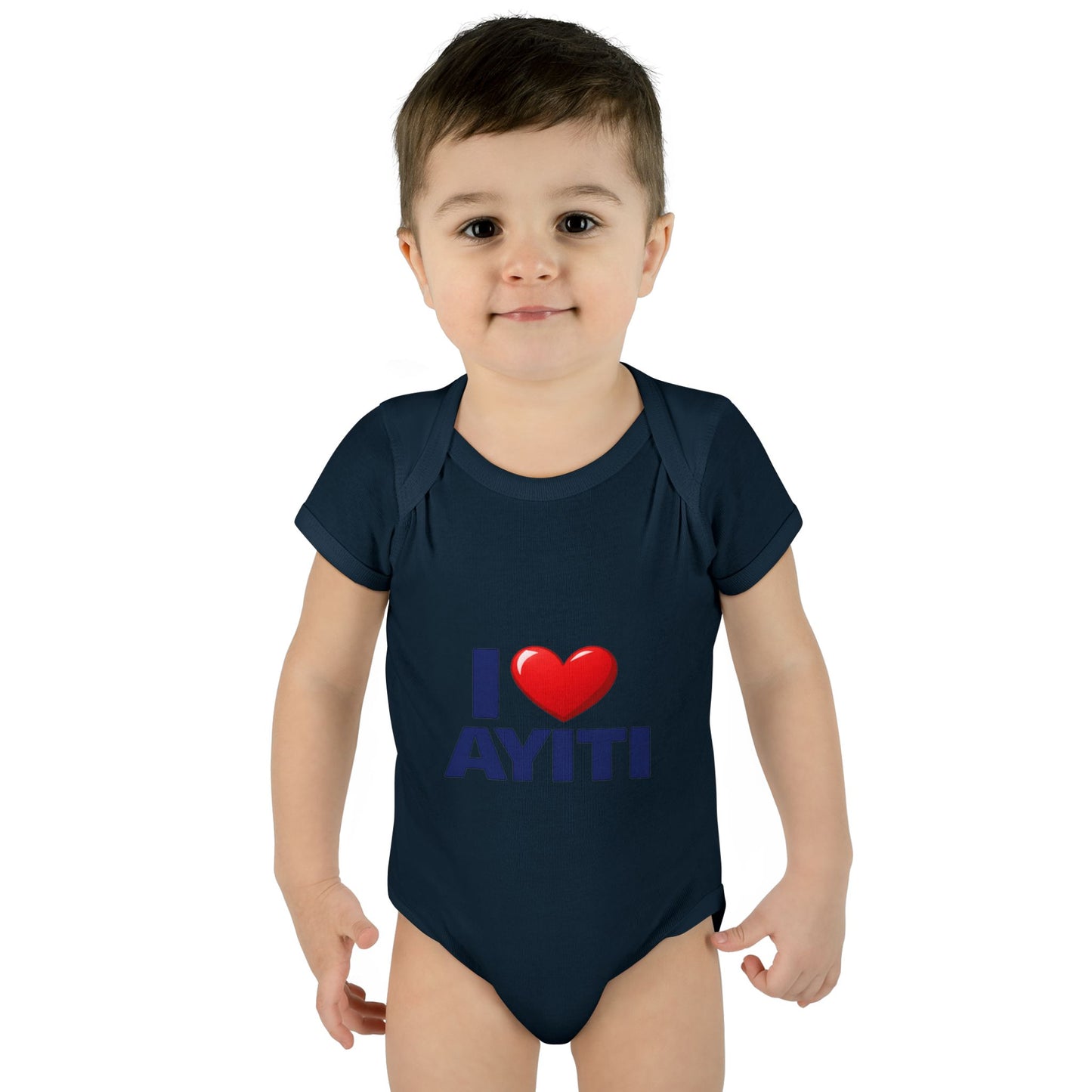 I Love Ayiti Baby Bodysuit — Cute Haitian Pride Infant Onesie