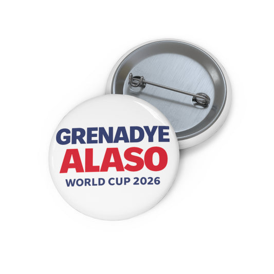 World Cup 2026 Grenadye Alaso Pin Button — Soccer Fan Badge