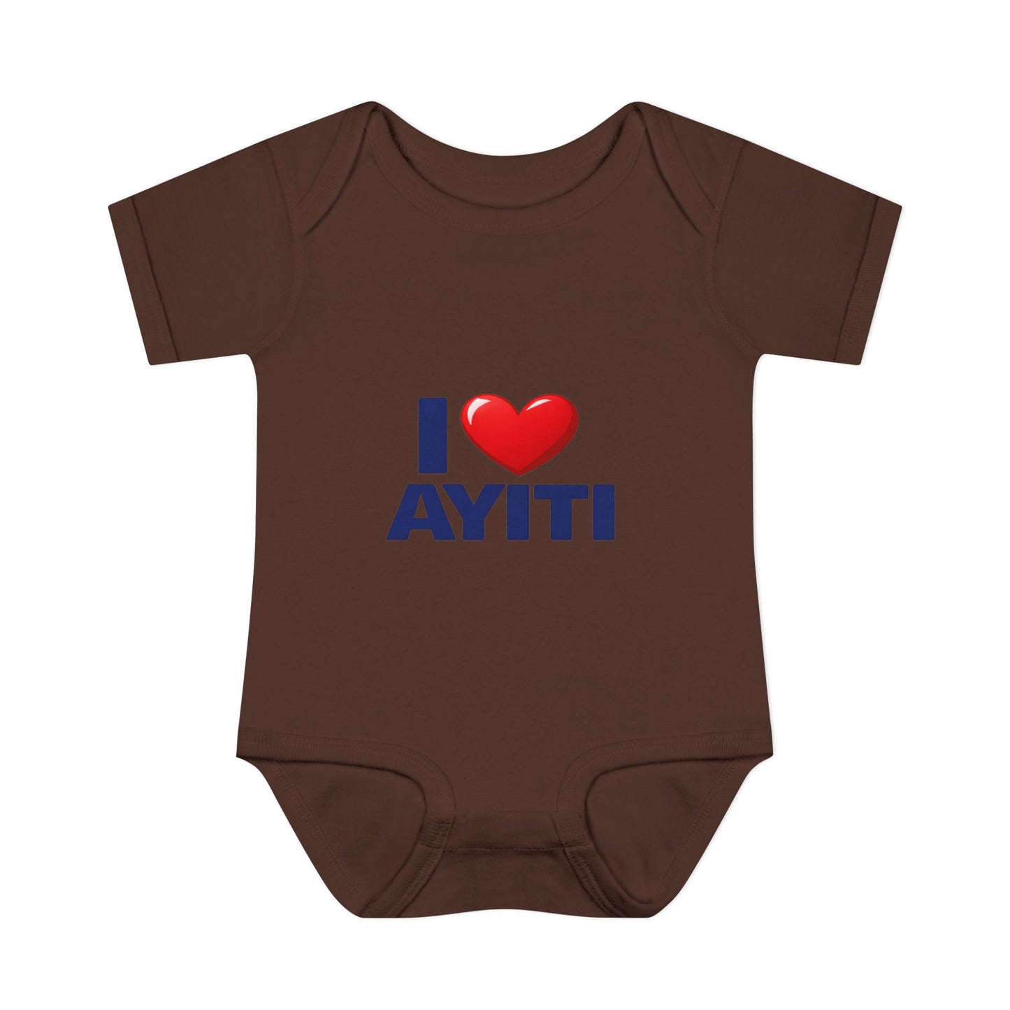 I Love Ayiti Baby Bodysuit — Cute Haitian Pride Infant Onesie