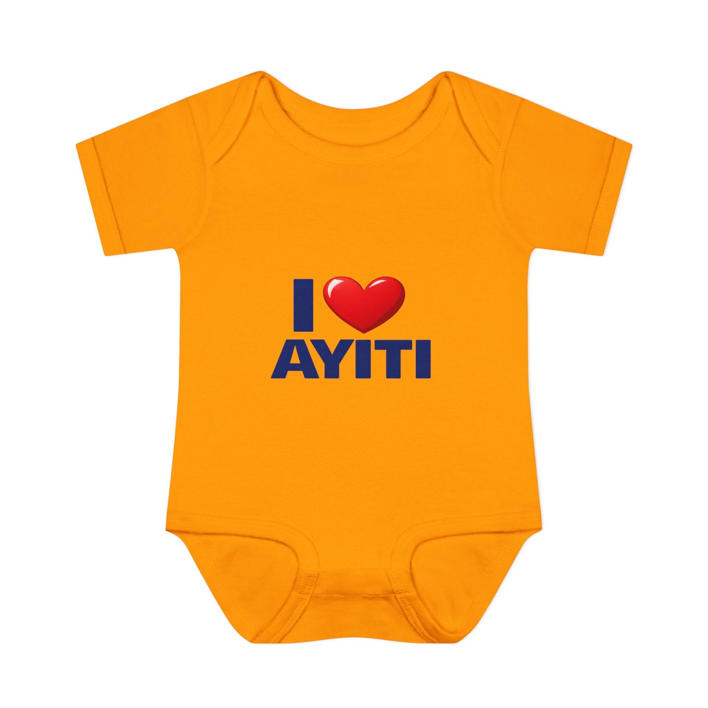 I Love Ayiti Baby Bodysuit — Cute Haitian Pride Infant Onesie
