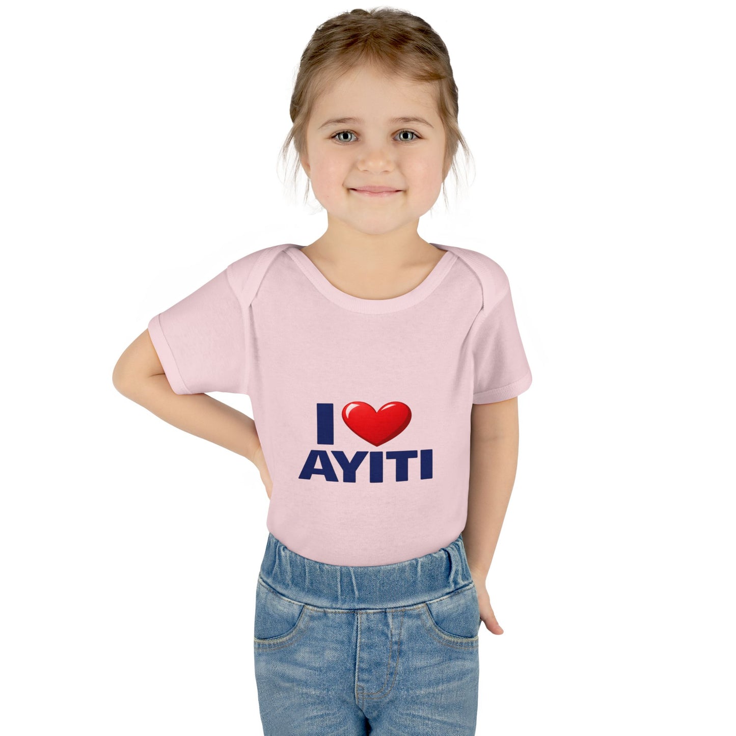 I Love Ayiti Baby Bodysuit — Cute Haitian Pride Infant Onesie