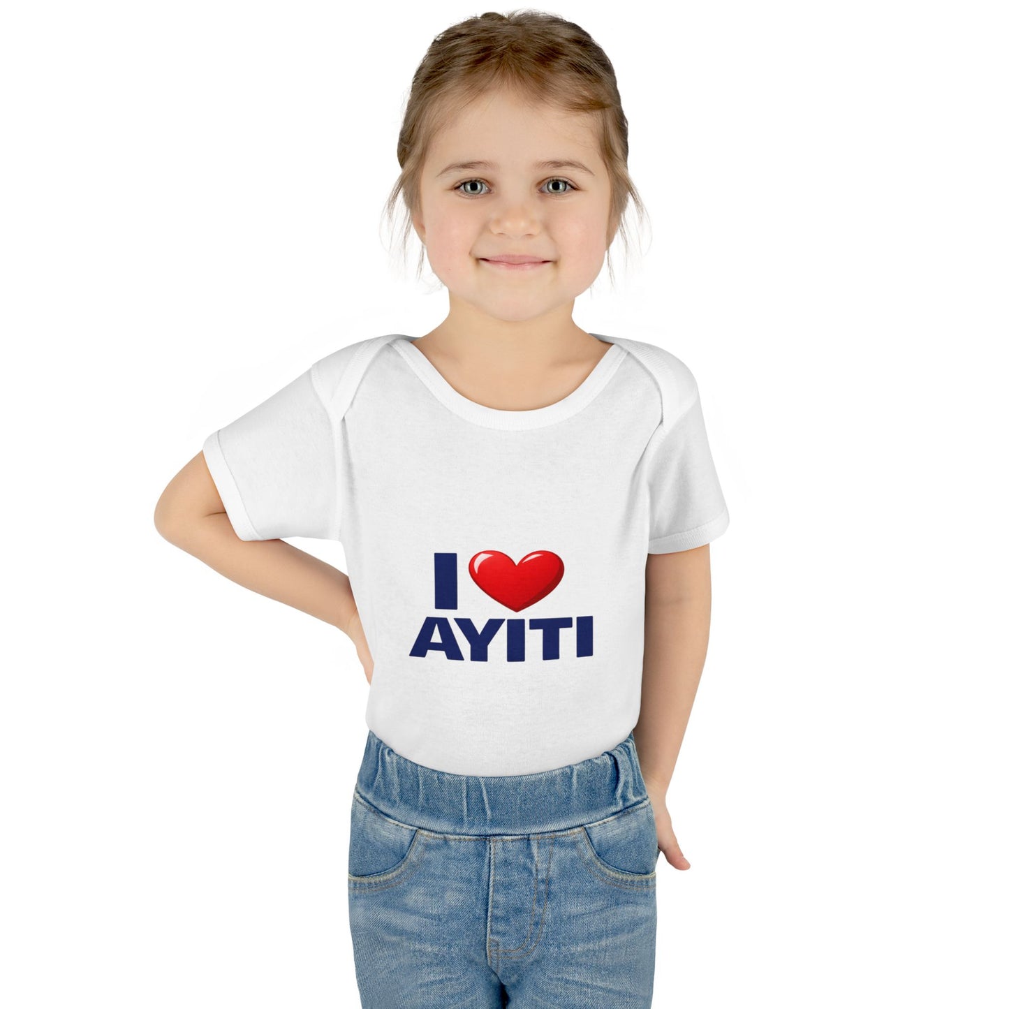 I Love Ayiti Baby Bodysuit — Cute Haitian Pride Infant Onesie