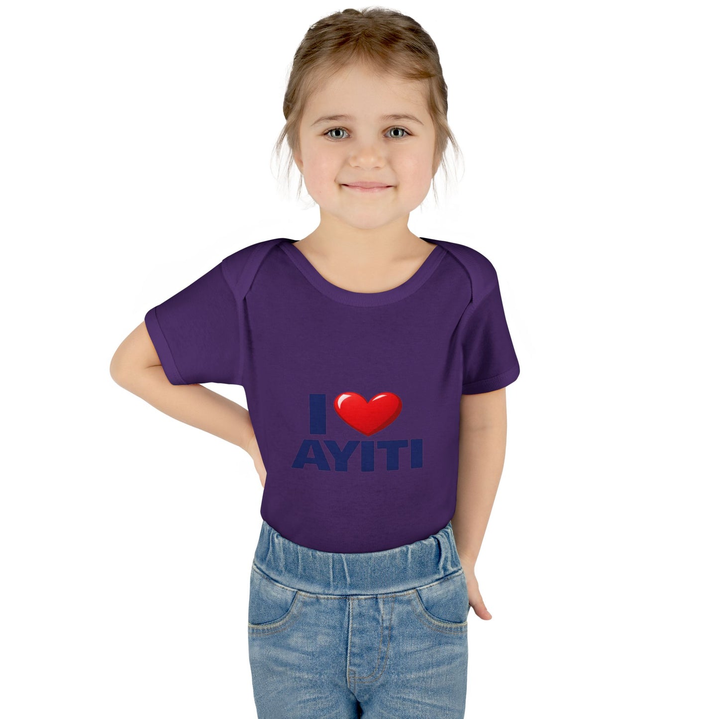 I Love Ayiti Baby Bodysuit — Cute Haitian Pride Infant Onesie