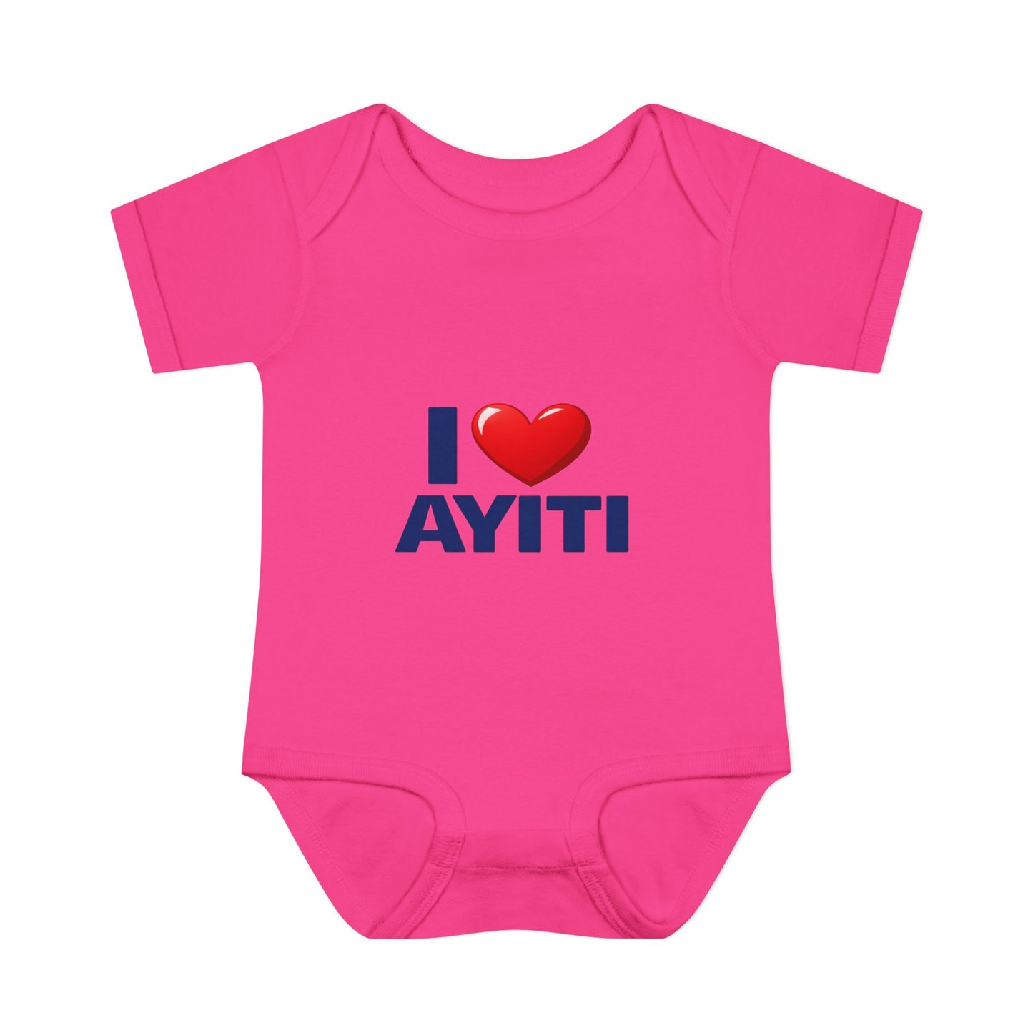 I Love Ayiti Baby Bodysuit — Cute Haitian Pride Infant Onesie