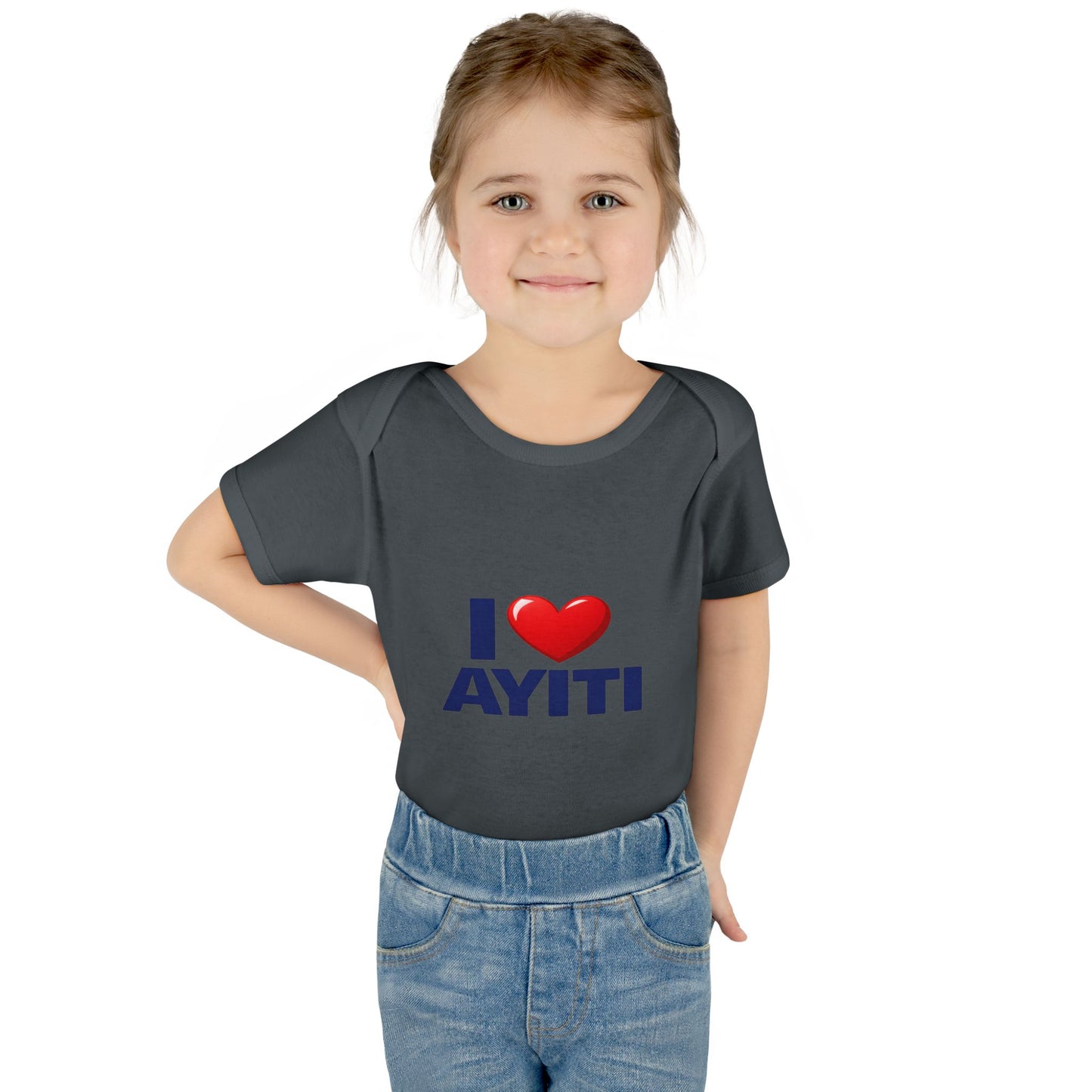 I Love Ayiti Baby Bodysuit — Cute Haitian Pride Infant Onesie