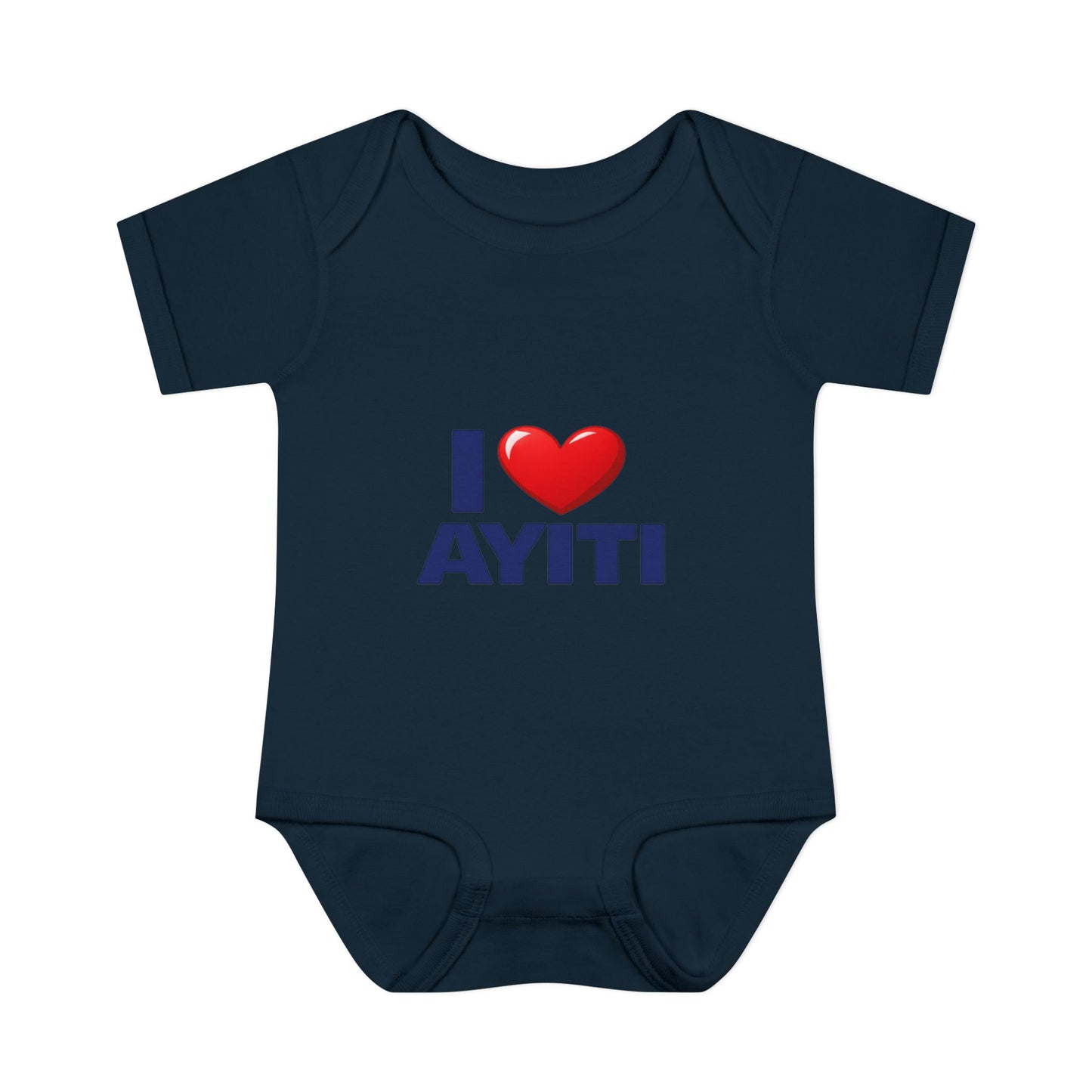 I Love Ayiti Baby Bodysuit — Cute Haitian Pride Infant Onesie
