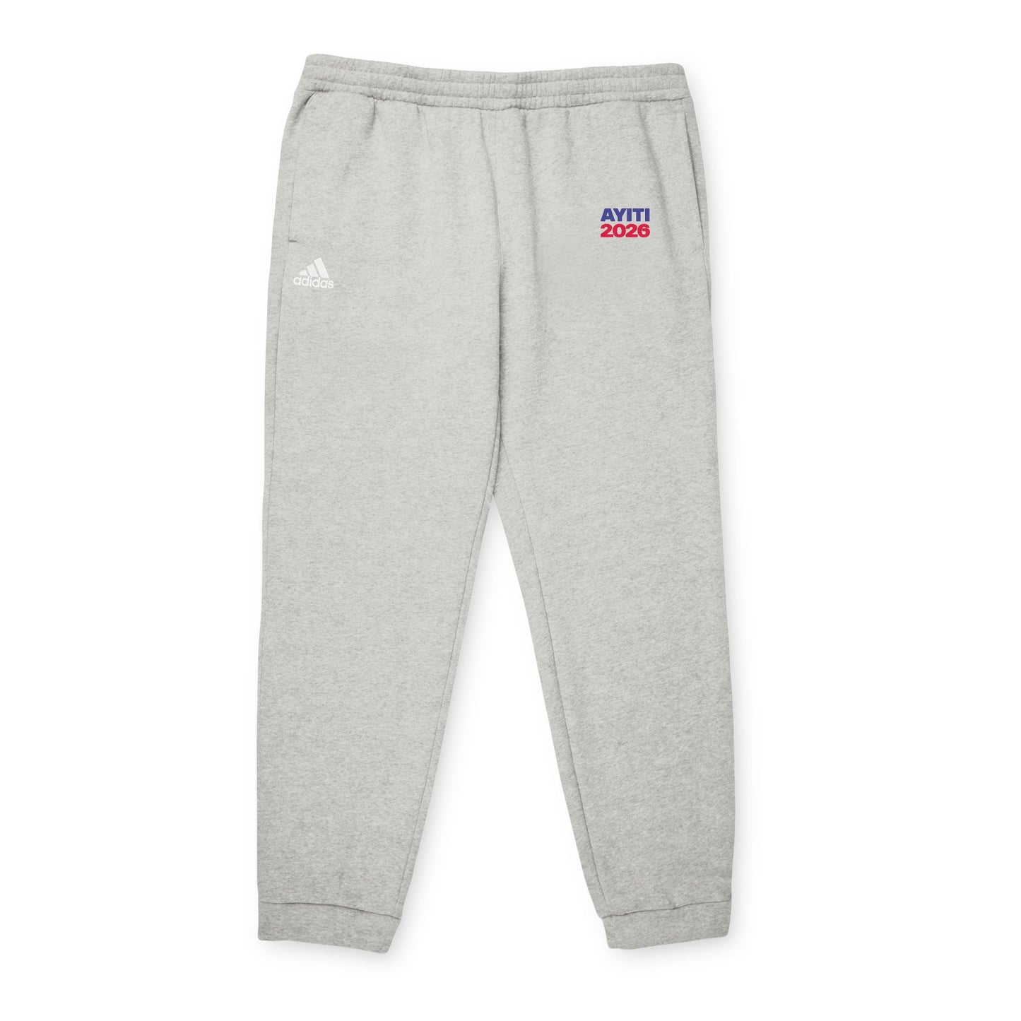 Embroidered Grey Fleece Joggers