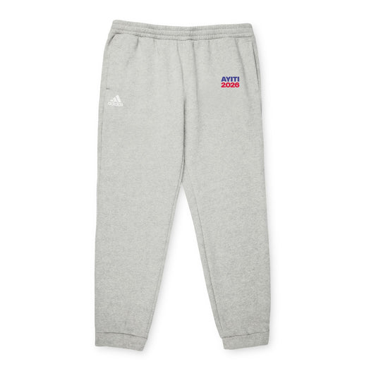 Embroidered Grey Fleece Joggers