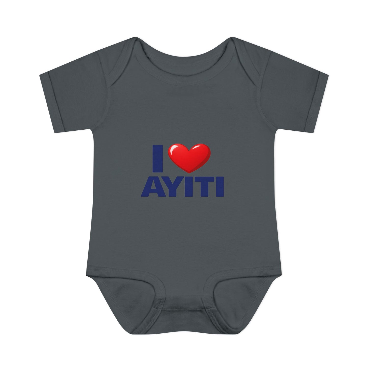 I Love Ayiti Baby Bodysuit — Cute Haitian Pride Infant Onesie