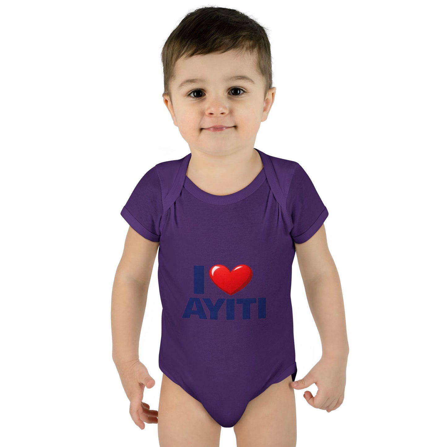 I Love Ayiti Baby Bodysuit — Cute Haitian Pride Infant Onesie