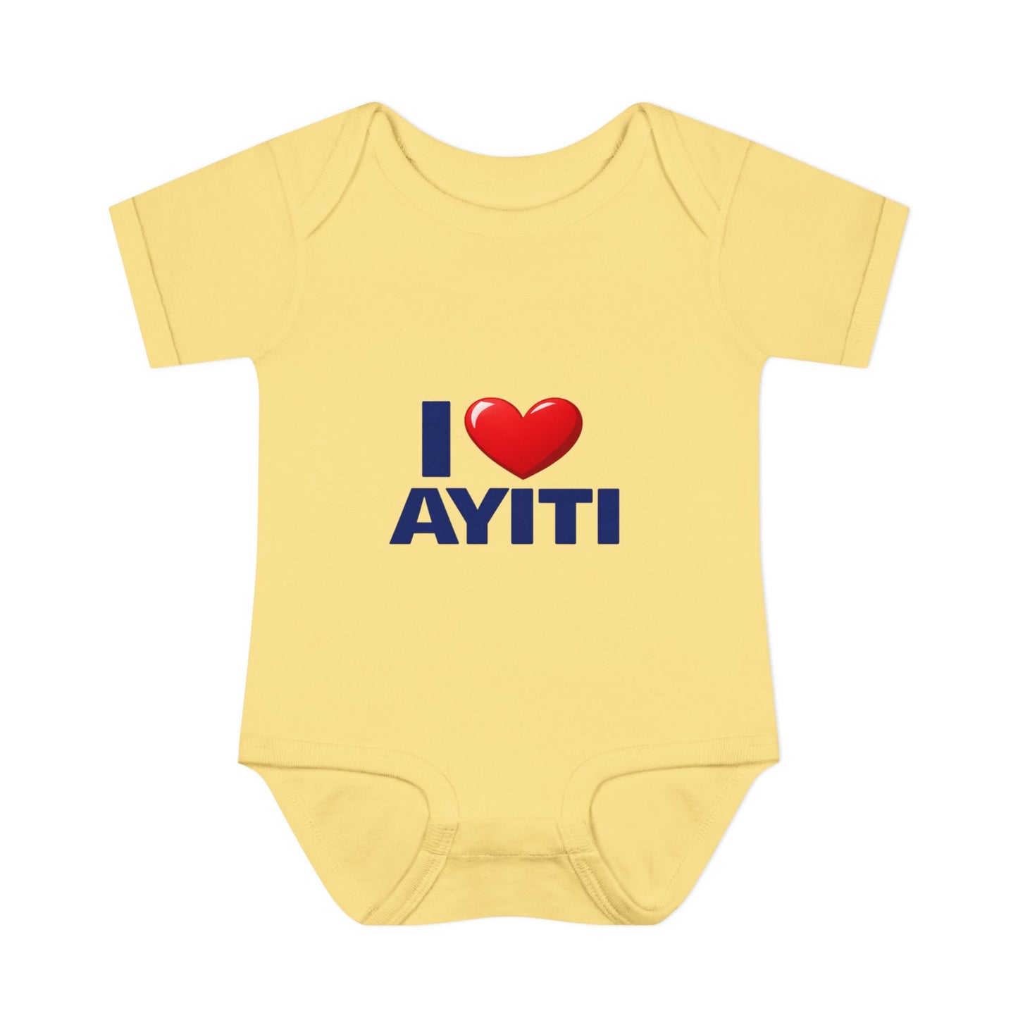 I Love Ayiti Baby Bodysuit — Cute Haitian Pride Infant Onesie