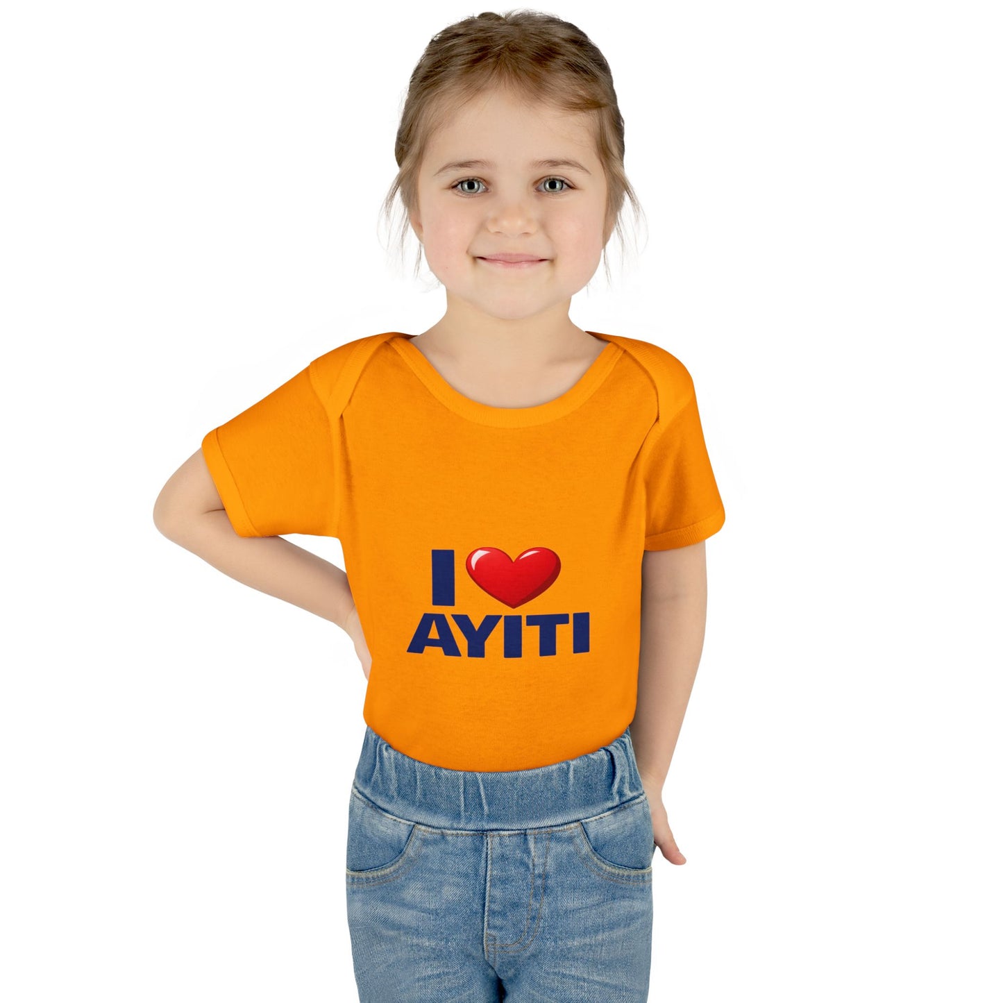 I Love Ayiti Baby Bodysuit — Cute Haitian Pride Infant Onesie
