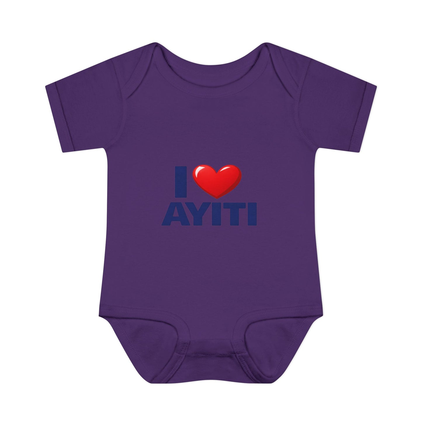 I Love Ayiti Baby Bodysuit — Cute Haitian Pride Infant Onesie