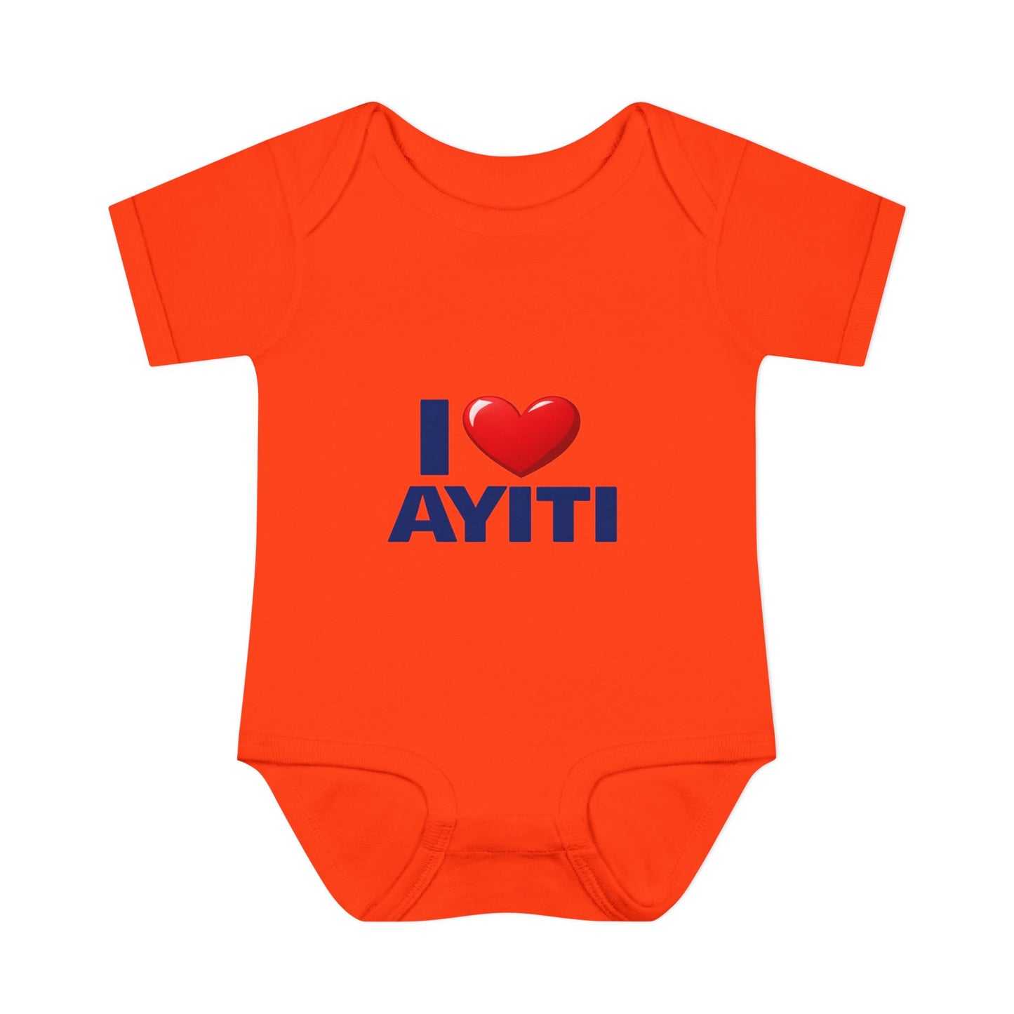 I Love Ayiti Baby Bodysuit — Cute Haitian Pride Infant Onesie