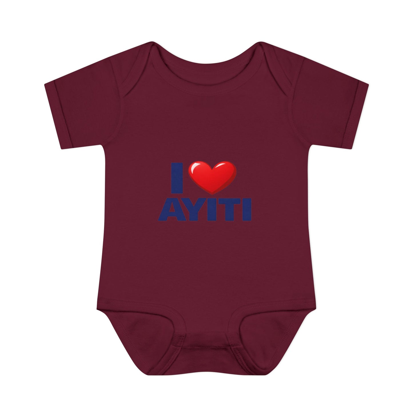 I Love Ayiti Baby Bodysuit — Cute Haitian Pride Infant Onesie