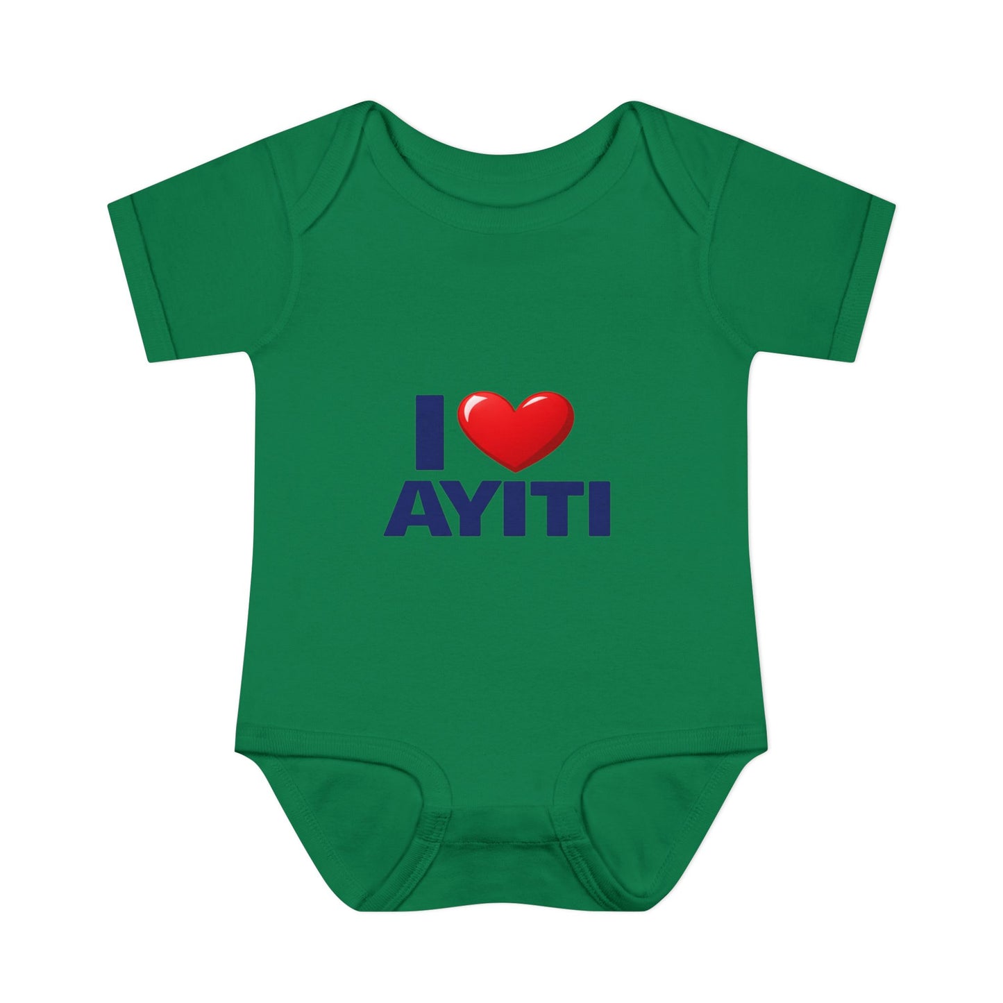 I Love Ayiti Baby Bodysuit — Cute Haitian Pride Infant Onesie