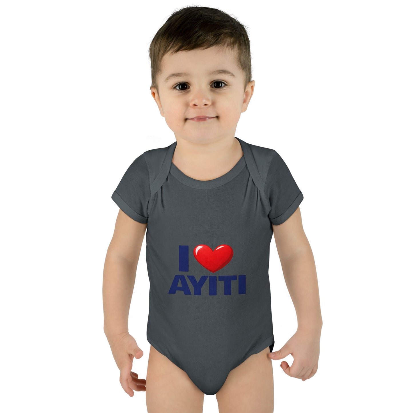 I Love Ayiti Baby Bodysuit — Cute Haitian Pride Infant Onesie